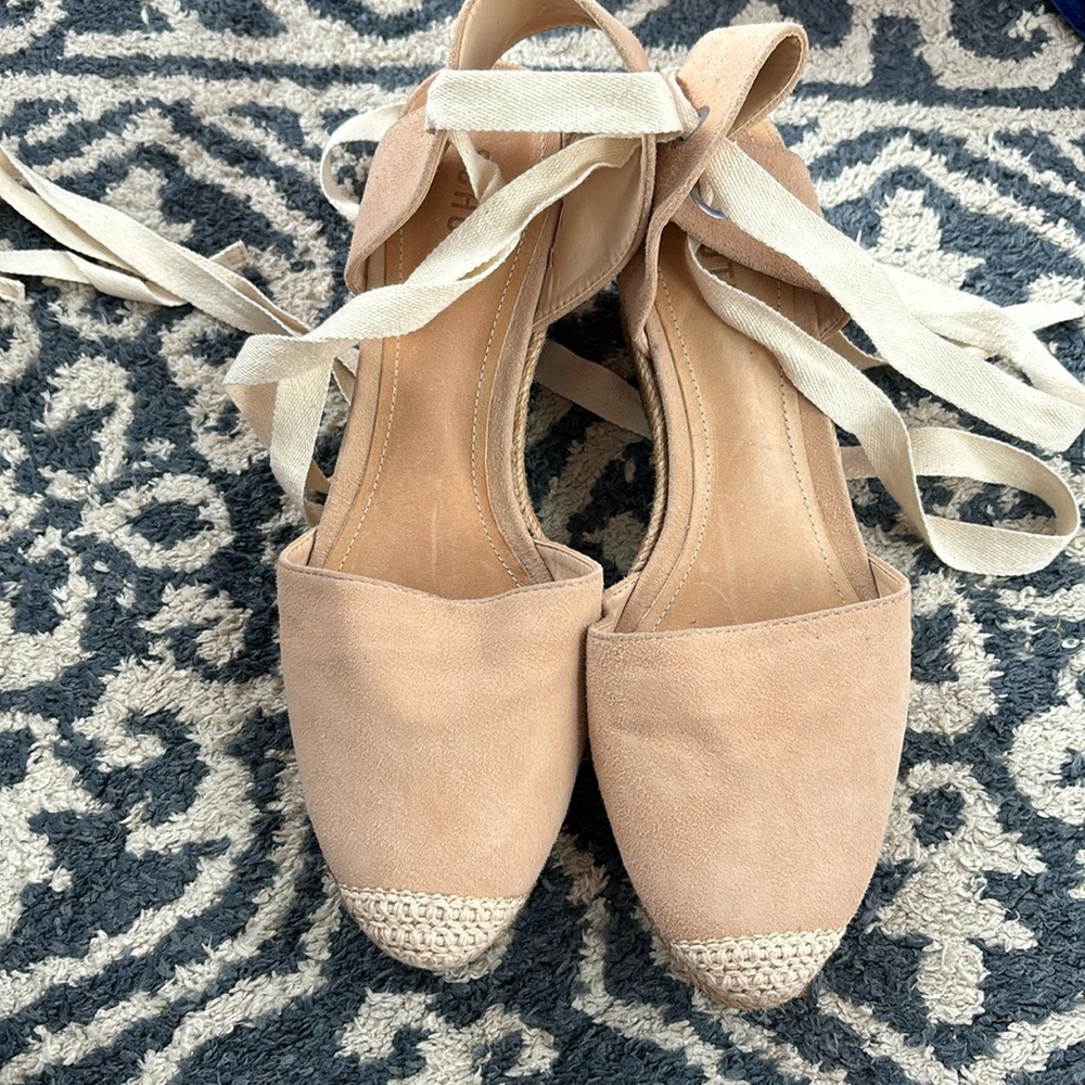 Schutz Women’s Platform Espadrille Wedge Sz 10